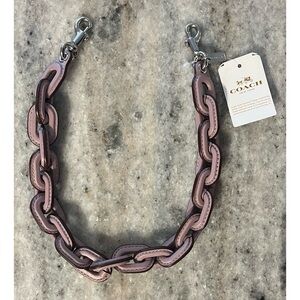 RARE Coach Purple Leather Chain Strap!